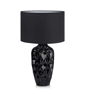 ANGELA czarny Ø 26cm E27 Lampka stołowa Markslojd 106891