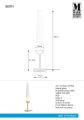 Lampka stołowa BERN mosiądz | biały Ø 14cm G9 Markslojd 107904 | 7330024587922 noxbox lampynox www.lampynox.pl