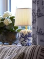 Lampka stołowa GÖTEBORG niebieski | biały Ø 17cm E14 Markslojd 104999 | 7330024533660 noxbox lampynox www.lampynox.pl