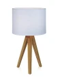 Lampka stołowa trójnóg KULLEN brąz | biały Ø 22,5cm E14 Markslojd 104625 | 7330024528437 noxbox lampynox www.lampynox.pl