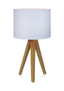 KULLEN brąz | biały Ø 22,5cm E14 Lampka stołowa trójnóg Markslojd 104625
