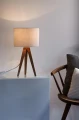 Lampka stołowa trójnóg KULLEN brąz | biały Ø 22,5cm E14 Markslojd 104625 | 7330024528437 noxbox lampynox www.lampynox.pl