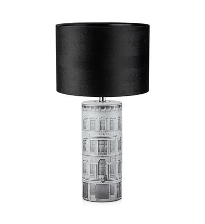 Lampka stołowa ICHI szary | czarny Ø 34cm E27 Markslojd 108103 | 7330024599147 noxbox lampynox www.lampynox.pl