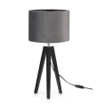 Lampka stołowa trójnóg LUNDEN czarny | szary Ø 28cm E27 Markslojd 107943 | 7330024588318 noxbox lampynox www.lampynox.pl