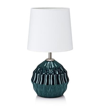 Lampka stołowa LORA zielony | biały Ø 19cm E14 Markslojd 106882 | 7330024567528 noxbox lampynox www.lampynox.pl