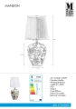 Lampka stołowa MANSION biały Ø 16cm E14 Markslojd 107039 | 7330024571600 noxbox lampynox www.lampynox.pl