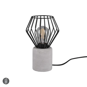 JAMIRO Czarny mat E27 Lampka stołowa 