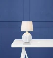 Lampka stołowa MELANIE biały Ø 16cm E14 Markslojd 106884 | 7330024567542 noxbox lampynox www.lampynox.pl