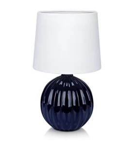 MELANIE niebieski | biały Ø 16cm E14 Lampka stołowa Markslojd 106886