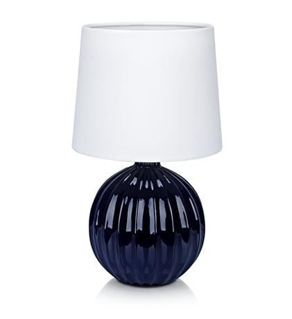 Lampka stołowa MELANIE niebieski | biały Ø 16cm E14 Markslojd 106886 | 7330024567566 noxbox lampynox www.lampynox.pl