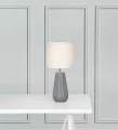 Lampka stołowa NICCI szary | biały Ø 19cm E14 Markslojd 106449 | 7330024559615 noxbox lampynox www.lampynox.pl