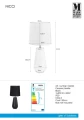 Lampka stołowa NICCI czarny Ø 19cm E14 Markslojd 106624 | 7330024564787 noxbox lampynox www.lampynox.pl
