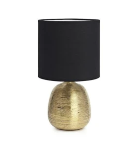 OSCAR złoty | czarny Ø 20cm E27 Lampka stołowa Markslojd 107068