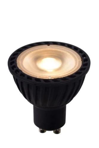 LED BULB 5W ściemnialny 2200-3000K GU10 czarny Lucide 490090530  5411212491237 lampynox noxbox www.lampynox.pl