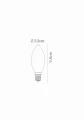 FILAMENT C35 LED BULB DIM Ø 3,5cm. 4W 2700K E14 ściemnialna Lucide 49023/04/60 | 5411212490773 noxbox lampynox www.lampynox.pl