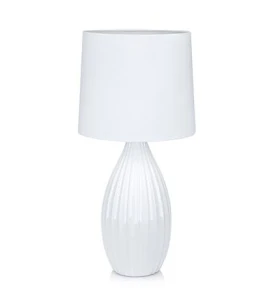 STEPHANIE biały Ø 24cm E27 Lampka stołowa Markslojd 106887