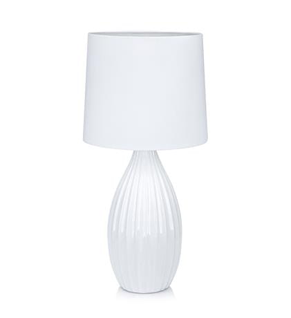 Lampka stołowa STEPHANIE biały Ø 24cm E27 Markslojd 106887 | 7330024567573 noxbox lampynox www.lampynox.pl