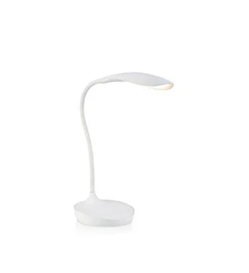 SWAN biały LED 4,6W 3000K DIM Gniazdo USB, ściemnialna lampka biurkowa Markslojd 106093