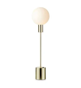 UNO mosiądz | biały Ø 15cm G9 Lampka stołowa Markslojd 107765