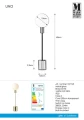 Lampka stołowa UNO mosiądz | biały Ø 15cm G9 Markslojd 107765 | 7330024585843 noxbox lampynox www.lampynox.pl