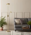 Lampa podłogowa stojąca DETROIT mosiądz 2xGU10 Markslojd 111242 | 7392254111223 noxbox lampynox www.lampynox.pl