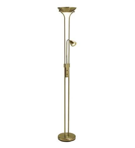 Lampa podłogowa stojąca DETROIT mosiądz 2xGU10 Markslojd 111242 | 7392254111223 noxbox lampynox www.lampynox.pl