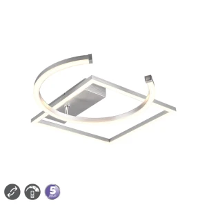 PIVOT Aluminium szczotkowane LED 23W ściemnialna 3000K  Lampa sufitowa regulowana RL R62162105