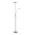 Lampa podłogowa z półką FRIEND chrom z gniazdem ładującym USB LED 18W+5W 3000K Markslojd 107008 | 7330024571297 noxbox lampynox www.lampynox.pl
