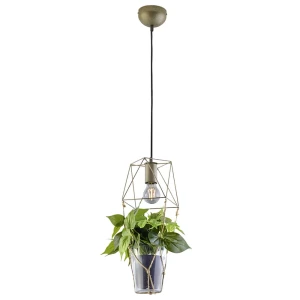 PLANT E27 Lampa wisząca z kwiatem w doniczce.