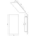 Kinkiet ścienny RAVEN Czarny LED 9W 3000K ściemnialny Trio 224210102 | 4017807465914 noxbox lampynox www.lampynox.pl