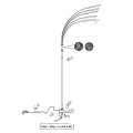 REED LED Nikiel Mat 5 x 350lm 3000K  ściemnialna Lampa podłogowa stojąca  RL R41031507 | 4017807457476 noxbox lampynox www.lampynox.p