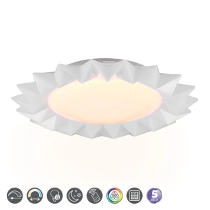 SUNFLOWER Biały LED DIM PILOT RGBW 13W 2700-5500K Plafon dziecięcy