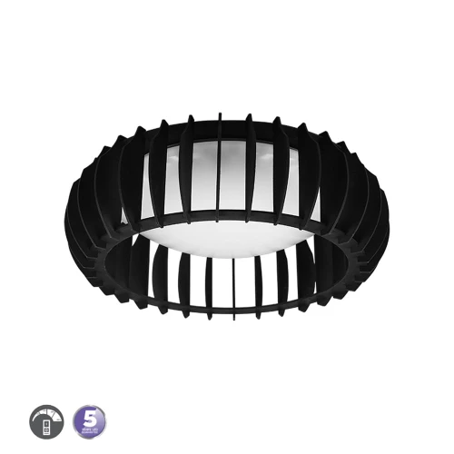 Lampa sufitowa MONTE Czarny mat LED 16,5W 3000K ściemnialna RL R62171132 | 4017807504576 noxbox lampynox www.lampynox.pl