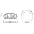 Lampa sufitowa MONTE Czarny mat LED 16,5W 3000K ściemnialna RL R62171132 | 4017807504576 noxbox lampynox www.lampynox.pl