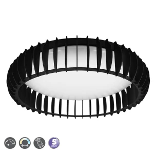 MONTE Czarny mat LED DIM PILOT 38W 3000-6500K Lampa sufitowa 
