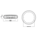 Lampa sufitowa MONTE Czarny mat LED DIM PILOT 38W 3000-6500K RL R62171932 | 4017807504606 noxbox lampynox www.lampynox.pl