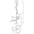 Lampa wisząca PURE Czarny mat 3xE14 Trio 302000332 | 4017807506389 noxbox lampynox www.lampynox.pl