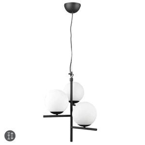 PURE Czarny mat 3xE14 Lampa wisząca