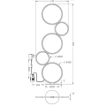 Lampa podłogowa RONDO Srebrny LED DIM Ściemnialny 36W 3000K Trio 422610589 | 4017807497847 noxbox lampynox www.lampynox.pl