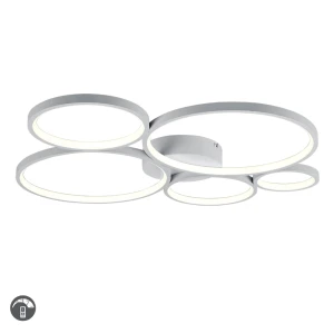 RONDO Biały mat LED Ściemnialny 49W 3000K Lampa sufitowa 