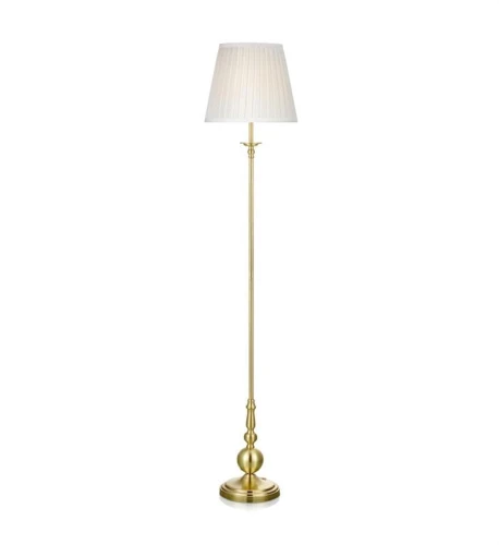 Lampa podłogowa stojąca IMPERIA złoty | biały Ø 30cm E27 Markslojd 106322 | 7330024558342 noxbox lampynox www.lampynox.pl