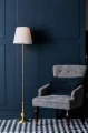 Lampa podłogowa stojąca IMPERIA złoty | biały Ø 30cm E27 Markslojd 106322 | 7330024558342 noxbox lampynox www.lampynox.pl