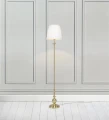 Lampa podłogowa stojąca IMPERIA złoty | biały Ø 30cm E27 Markslojd 106322 | 7330024558342 noxbox lampynox www.lampynox.pl