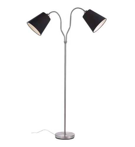 Lampa podłogowa stojąca podwójna MODENA stal | czarny 2xE27 Markslojd 105248 | 7330024540682 noxbox lampynox www.lampynox.pl