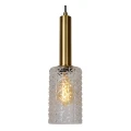 Lampa wisząca CORALIE Złoty mat | Mosiądz | Przeźroczysty 5xE27 Lucide 45498/05/60 | 5411212452009 noxbox lampynox www.lampynox.pl