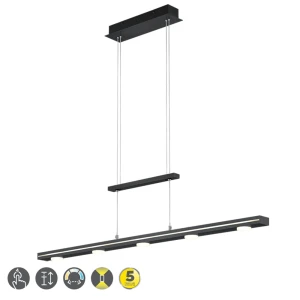 LACAL Czarny mat  LED 4W 3000 + 5000K ściemnialna Lampa wisząca 