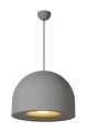 Lampa wisząca AKRON szary Ø 50 cm E27 Lucide 20421/01/36 | 5411212202109 noxbox lampynox www.lampynox.pl