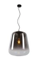 Lampa wisząca GLORIO szary przydymiony | czarny Ø 45 cm E27 Lucide 25402/45/65 | 5411212250988 noxbox lampynox www.lampynox.pl