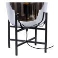 Lampa stołowa GLORIO szary przydymiony | czarny Ø 32 cm E27 Lucide 25502/32/65 | 5411212250995 noxbox lampynox www.lampynox.pl