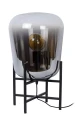 Lampa stołowa GLORIO szary przydymiony | czarny Ø 32 cm E27 Lucide 25502/32/65 | 5411212250995 noxbox lampynox www.lampynox.pl